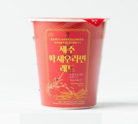 [제주 올레바당] 딱새우라면 68g (레드) 