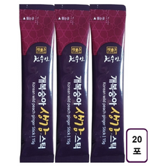[천수인] 개복숭아 생강 도라지 스틱 (20포)