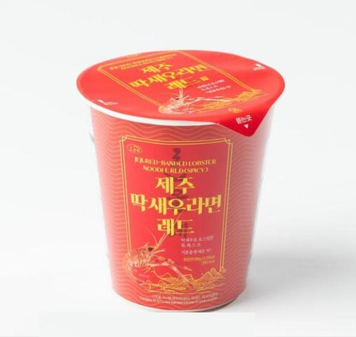 [제주 올레바당] 딱새우 라면 68g (레드)