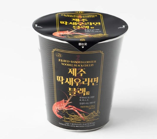 [제주 올레바당] 딱새우 라면 68g (블랙)