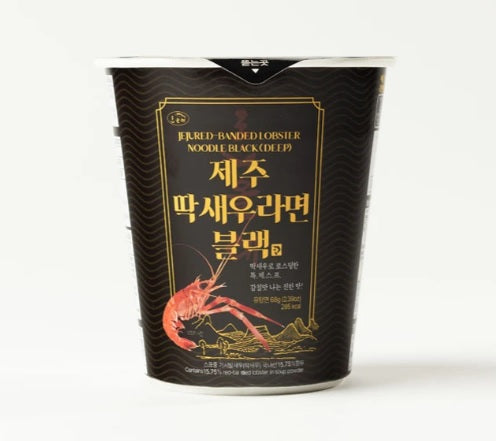 [제주 올레바당] 딱새우라면 68g (블랙) 