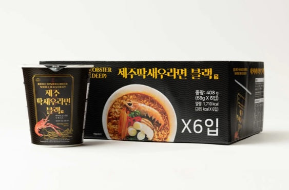 [제주 올레바당] 딱새우 라면 68g (블랙)