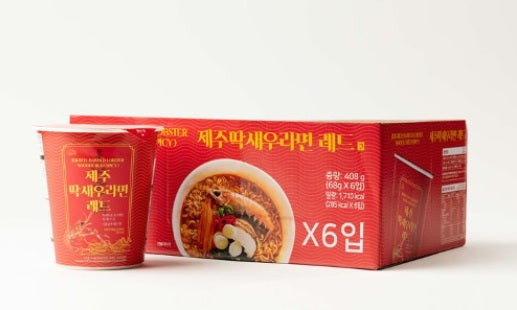 [제주 올레바당] 딱새우 라면 68g (레드)