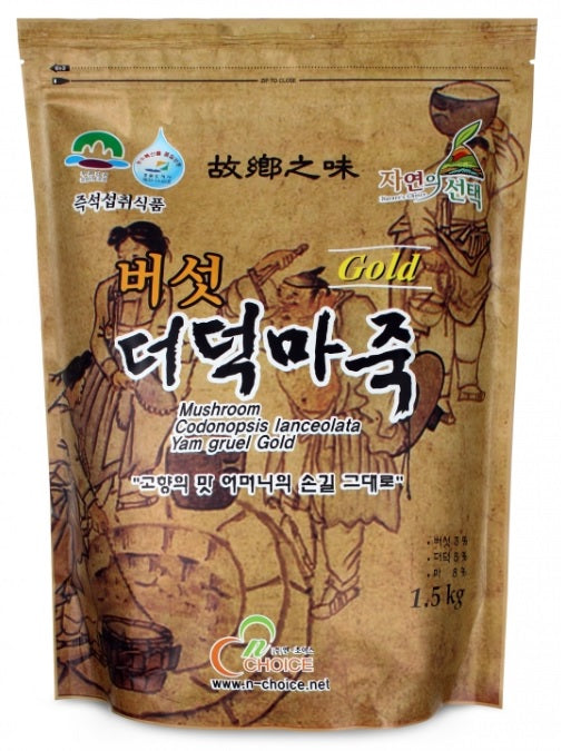 [엔초이스] 버섯더덕마죽 골드 1.3kg