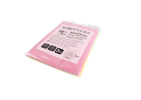 뉴크린 부직포 행주 3매입 두꺼운 행주