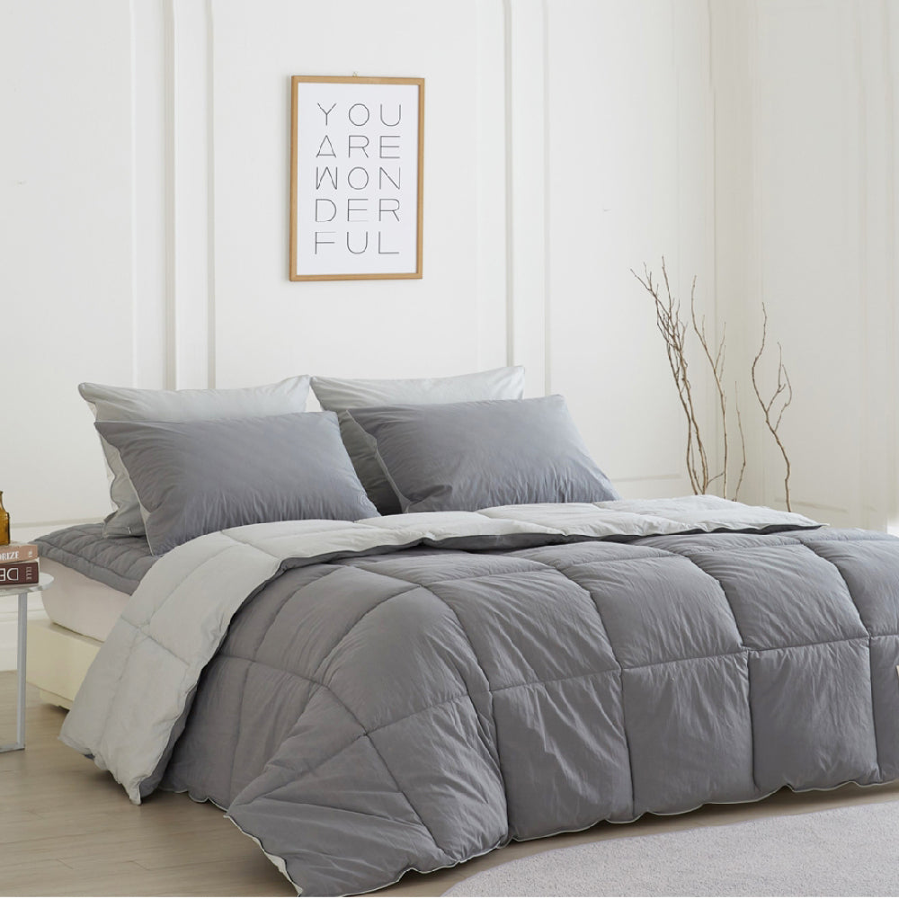 Goose Feel Comforter (Gray)