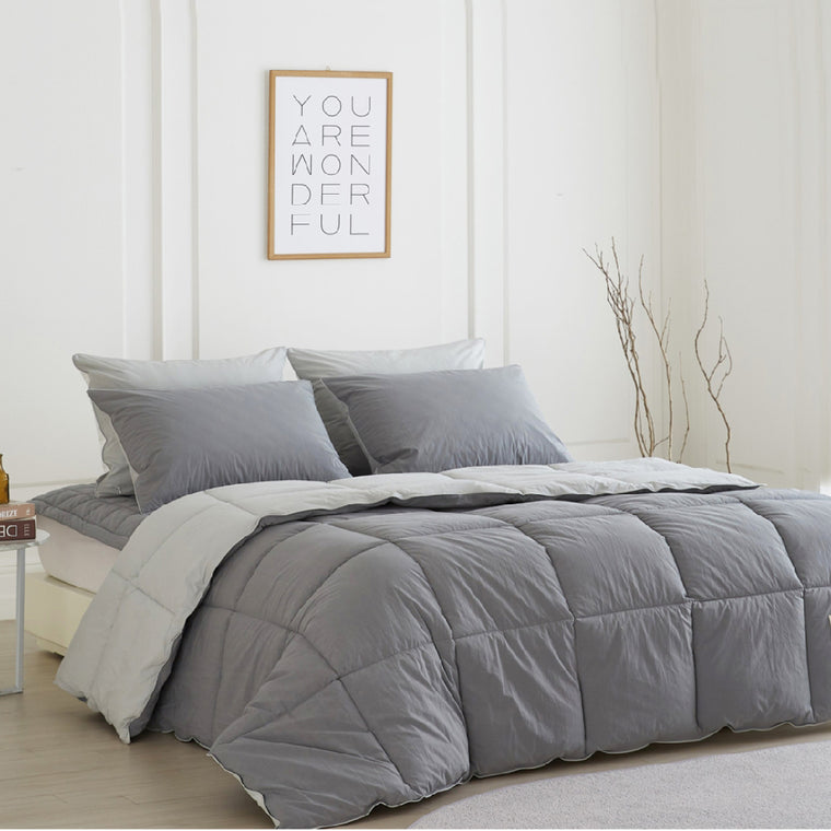 Goose Feel Comforter (Gray)