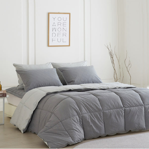 Goose Feel Comforter (Gray)