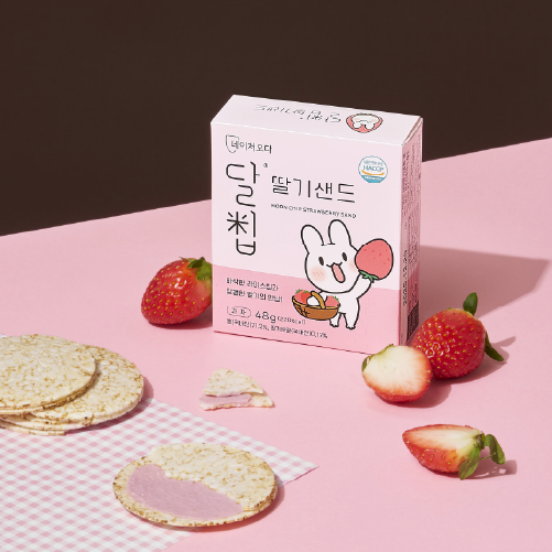 [네이쳐오다] 달칩 딸기샌드 (4개입)