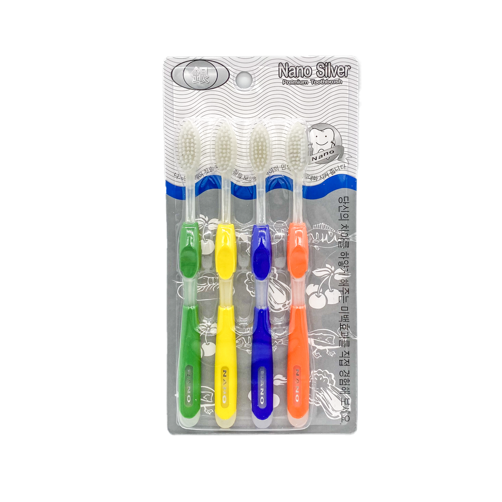 나노 골드/실버 칫솔 (4개입)