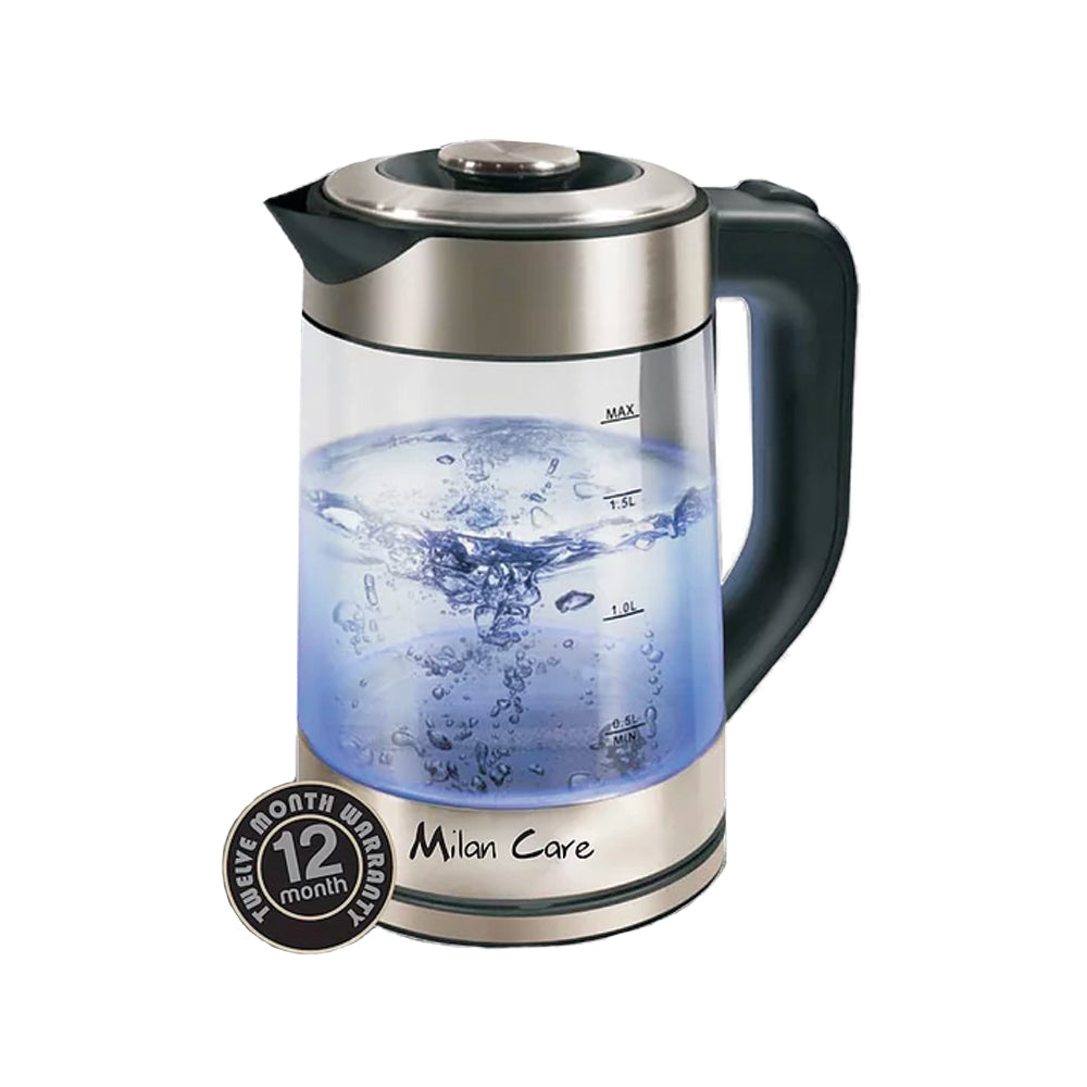 [밀란케어] 유리 무선 주전자 (1.7L)