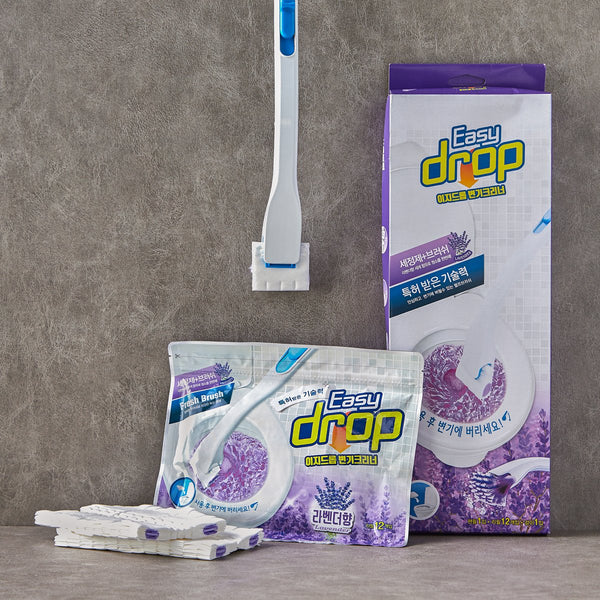 이지드롭 변기크리너 물에녹는 일회용변기솔 (변기청소)