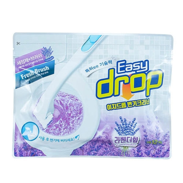 이지드롭 변기크리너 물에녹는 일회용변기솔 (변기청소)