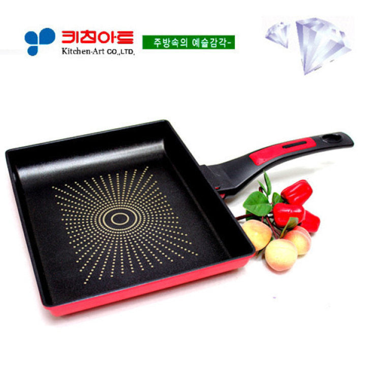 [키친아트] 스퀘어롤(SQUARE ROLL) 사각 후라이팬 27CM