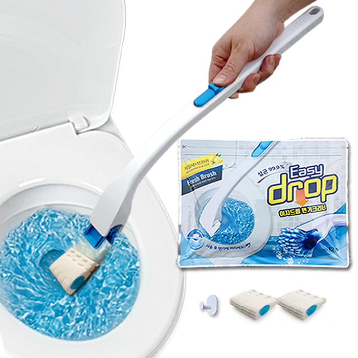 이지드롭 변기크리너 물에녹는 일회용변기솔 (변기청소)