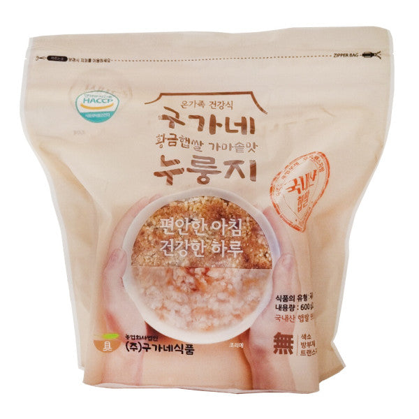 구가네 황금햅쌀 가마솥맛 누룽지 (600g)