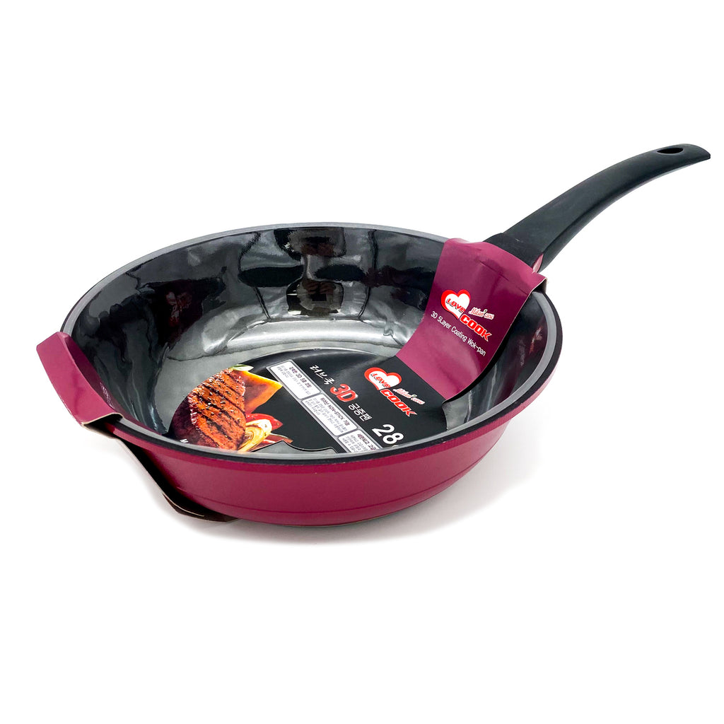 [MillanCare] LoveCook 3D Wok Pan (28cm)
