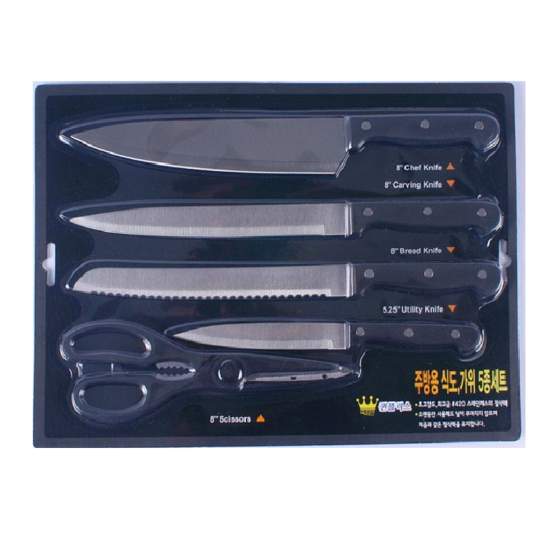 퀸플러스 주방용 식도,가위 5종세트